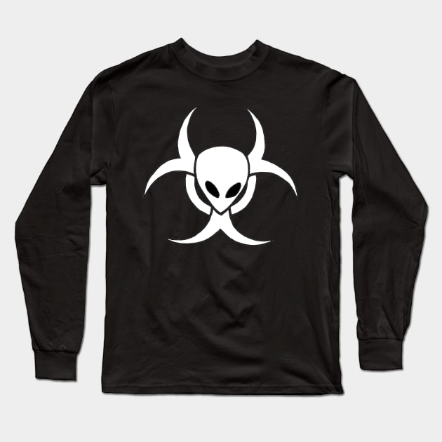 Alien Biohazard Long Sleeve T-Shirt by TonyBreeden